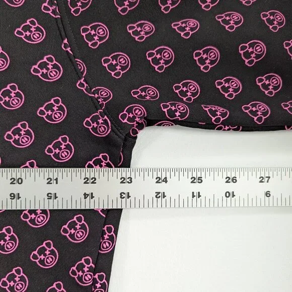 Shane Dawson x Jeffree Star All Over Pig Unisex Hoodie Size Med. Black Pink - Picture 10 of 12